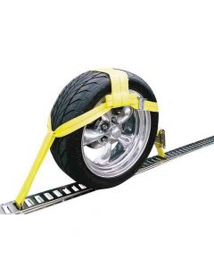 Over-The-Wheel E-Track Ratchet Tie-Down Strap