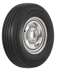 Trailer Tire & Wheel Assembly - 14" - ST205/75 R14 Gray Directional Steel Wheel 5 on 4.5" - KR03 Tire