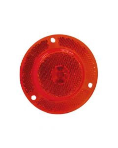 Clearance/Marker Light with Integral Reflex - 2 Inch - Red