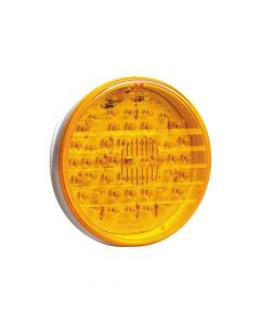 LED Tail Light - 4 inch Round - Amber