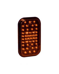 LED Trailer Light - 5 Inch Rectangular - Amber