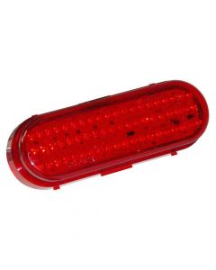 6 Inch Oval LED Trailer Tail Light - Red