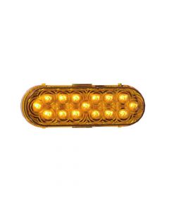 6 Inch Oval LED Trailer Tail Light - Amber