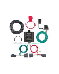 Rigid T-Connector Custom Wiring Harness, 4-Way Flat Output, Select Dodge Nitro, Jeep Liberty