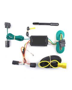 Rigid T-Connector with Powered Tail Light Converter Custom Wiring Harness, 4-Way Flat Output, 2010-2013 Ford Transit Connect