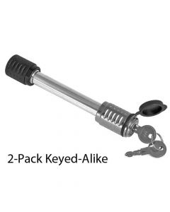 Keyed Alike - Hitch Pin Lock for 2 Inch & 2-1/2 Inch Receivers - 2 Pack