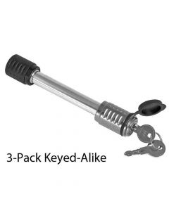 Keyed Alike - Hitch Pin Lock for 2 Inch & 2-1/2 Inch Receivers - 3 Pack