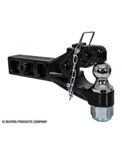 10 Ton Combination Pintle Hitch - 2-1/2 Inch Receiver, 2 Inch Ball