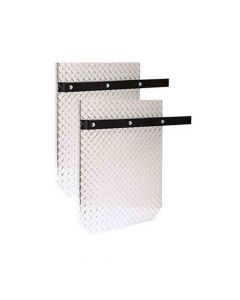 Aluminum Diamond Plate Splash Guard Kit, Pair 