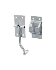 Wire Door Holder with 4 Inch Arm - Zinc Plated