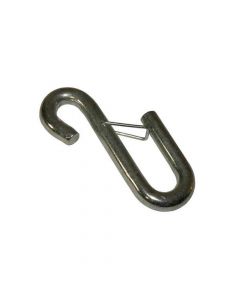 Safety Chain S-Hook with Spring Latch - 3/8 Inch 