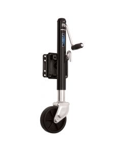 Fulton Marine Swivel Jack 1,200 lbs., Swing-Away, Bolt-On, Steel Construction, 10" Travel, 6" Poly Wheel