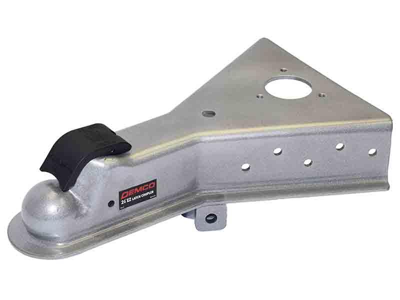 Demco EZ-Latch Bolt-on A-Frame Coupler - Silver Powder Coat - 10,000 GVWR - 2