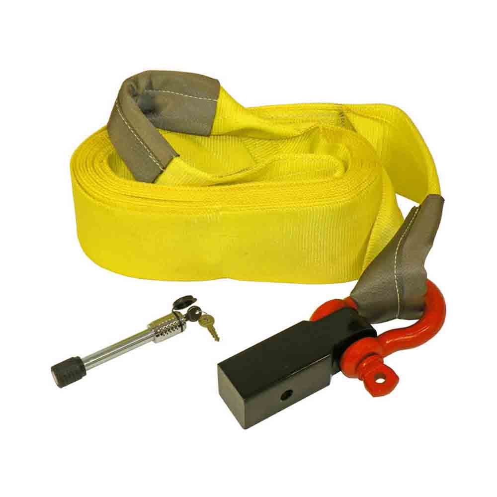 Tow Strap Shackle Mount Kit for 2-1/2 Inch Receivers