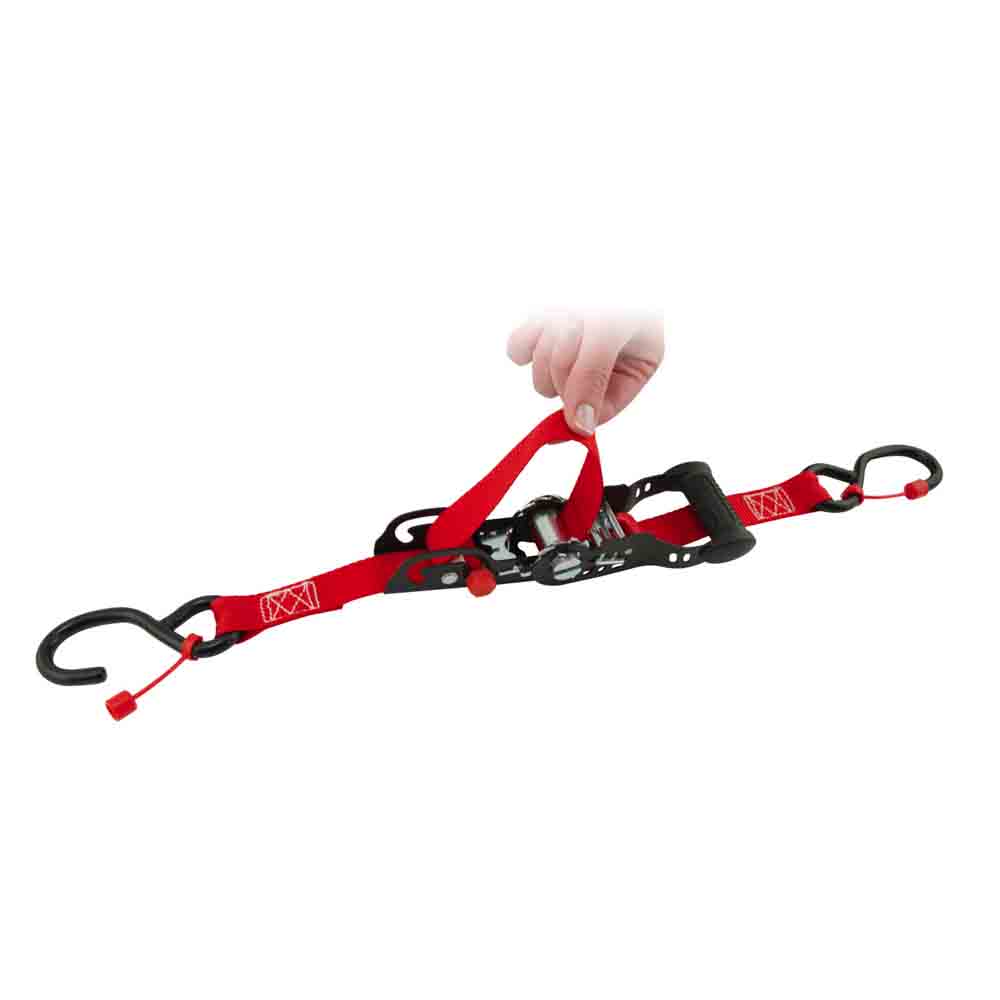 Sliding Ratchet Tie-Down Straps - Pair