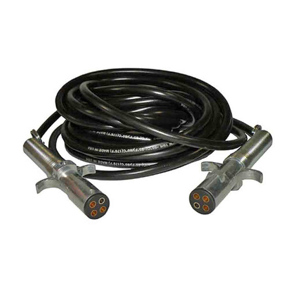 30 Foot Extension Cord with 4-Way Round Connectors