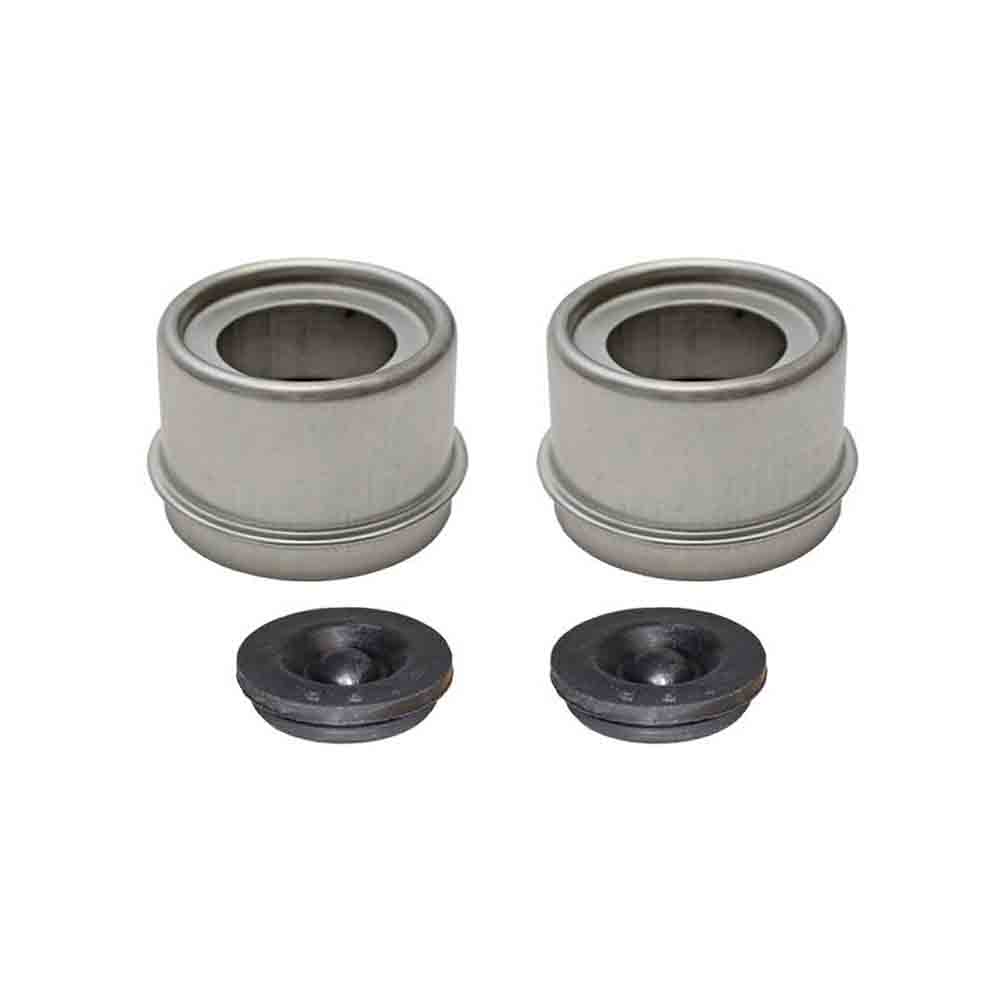 E-Z Lube Grease Caps with Rubber Plugs - Pair