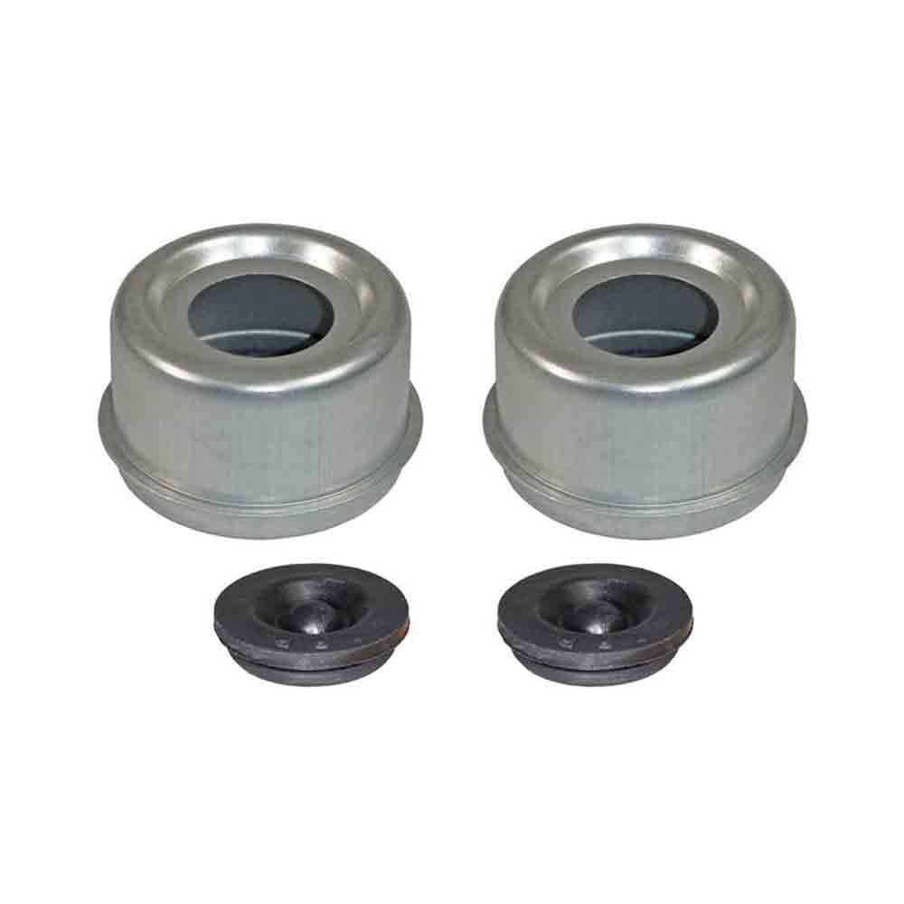 E-Z Lube Grease Caps with Rubber Plugs - Pair