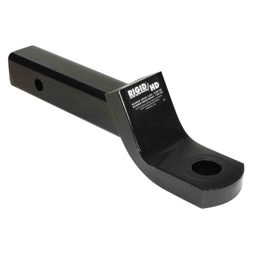 Heavy Duty Ball Mount for 2 Inch Receivers - 2 Inch Drop or 1 Inch Rise - 9-7/8 Inch Length