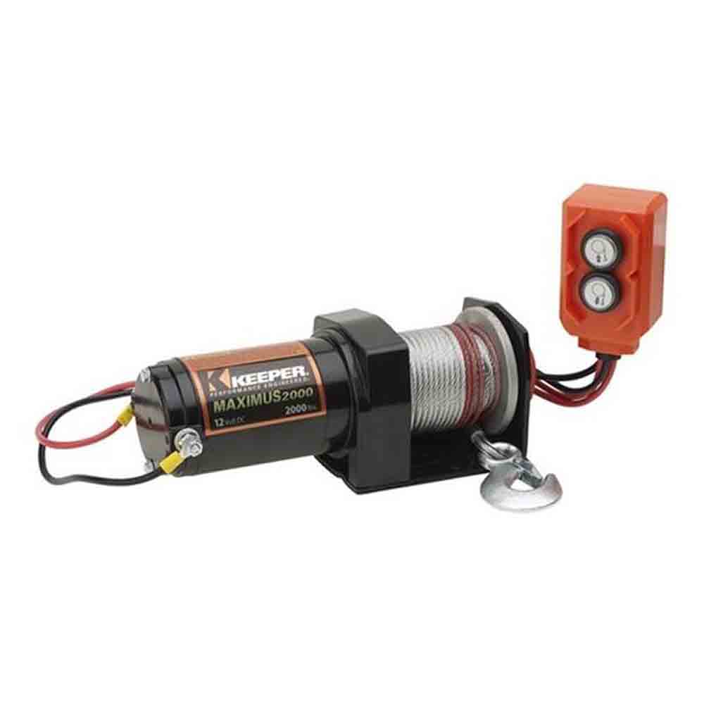 12 VDC 2,000 lb. Electric Winch