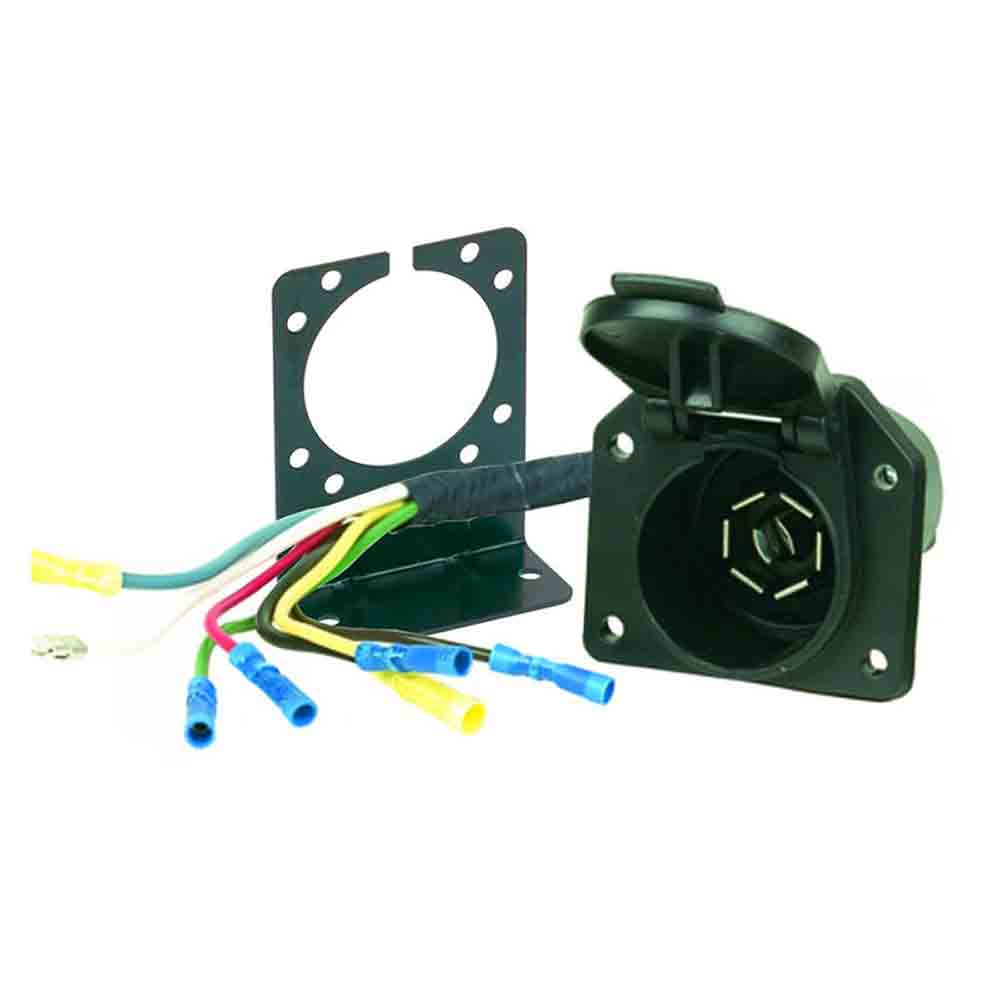 7-Way RV-Style Socket and Harness