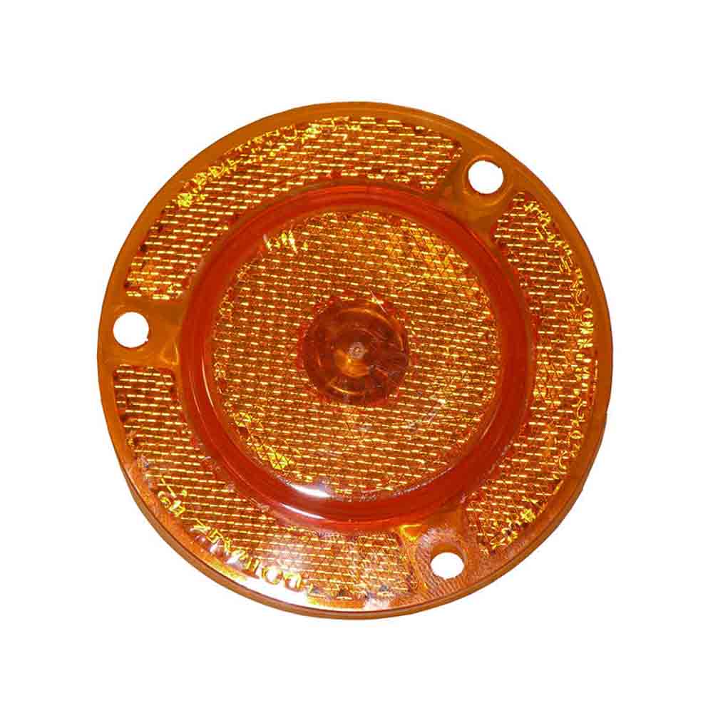 Clearance/Marker Light with Integral Reflex - 2 Inch - Amber