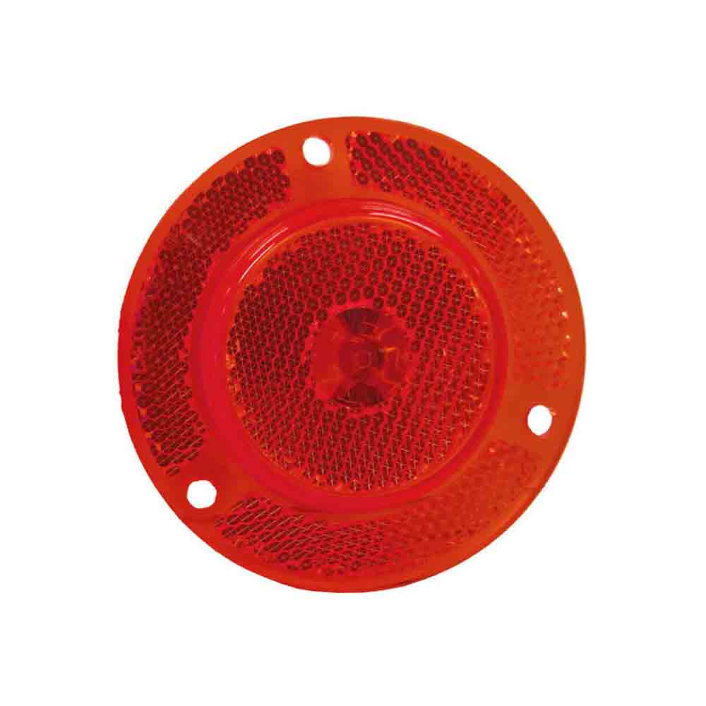 Clearance/Marker Light with Integral Reflex - 2 Inch - Red