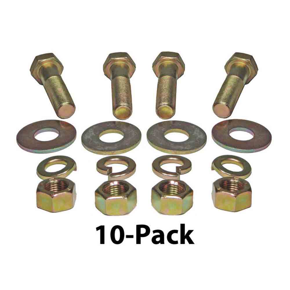 Pintle Hook Mounting Bolt Kit - 10-Pack