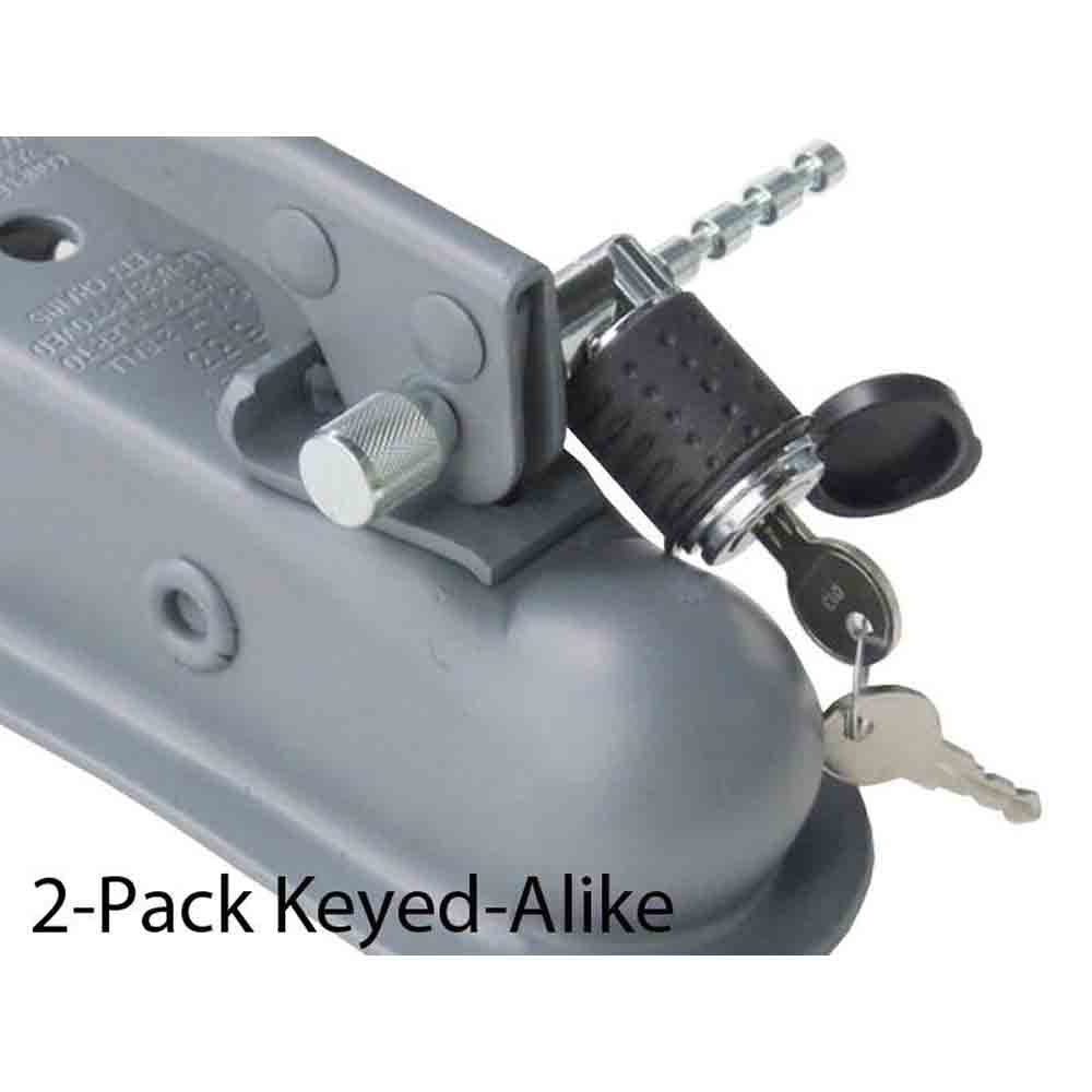 Keyed Alike - Adjustable Coupler Lock - 2 Pack