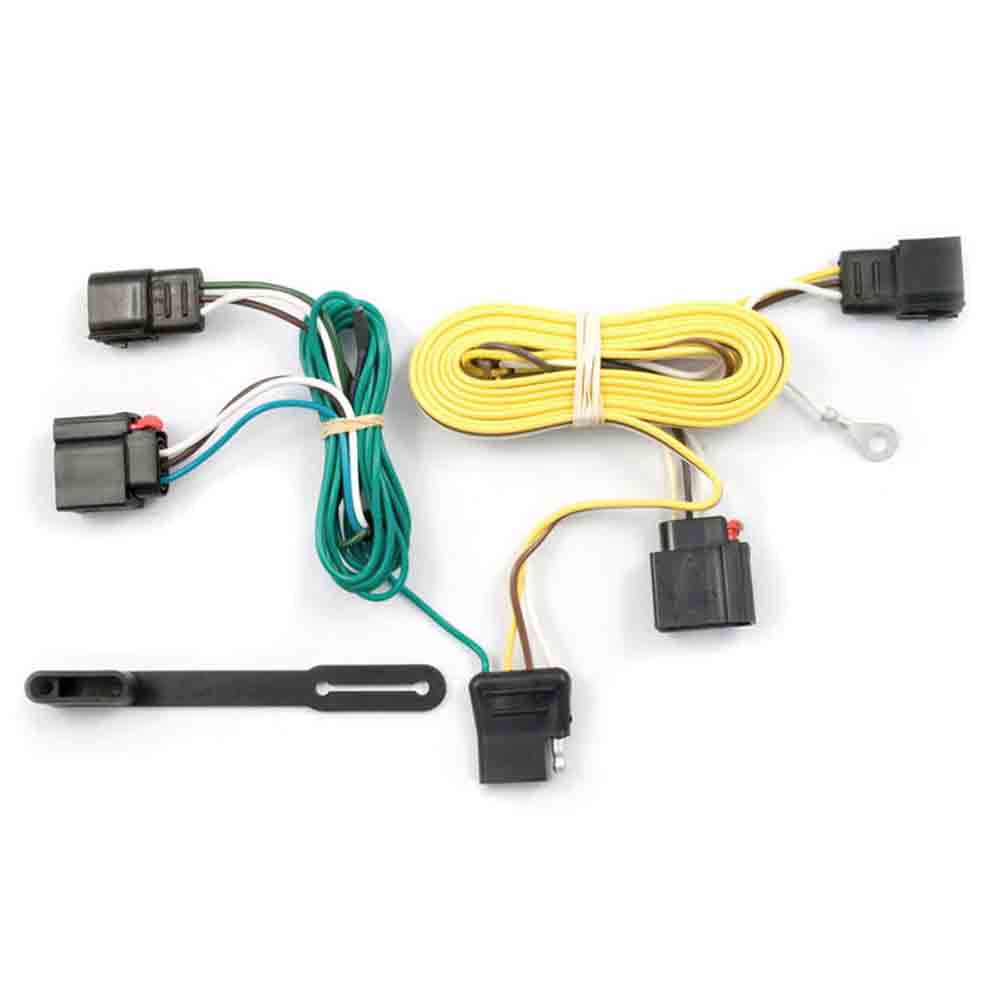 Rigid T-Connector Custom Wiring Harness, 4-Way Flat Output, 2007-13 Jeep Grand Cherokee