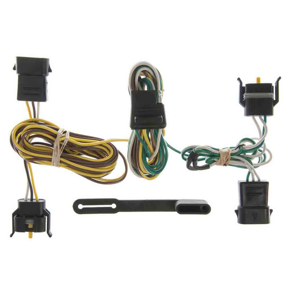 Rigid T-Connector Custom Wiring Harness, 4-Way Flat Output, Select Ford Vehicles