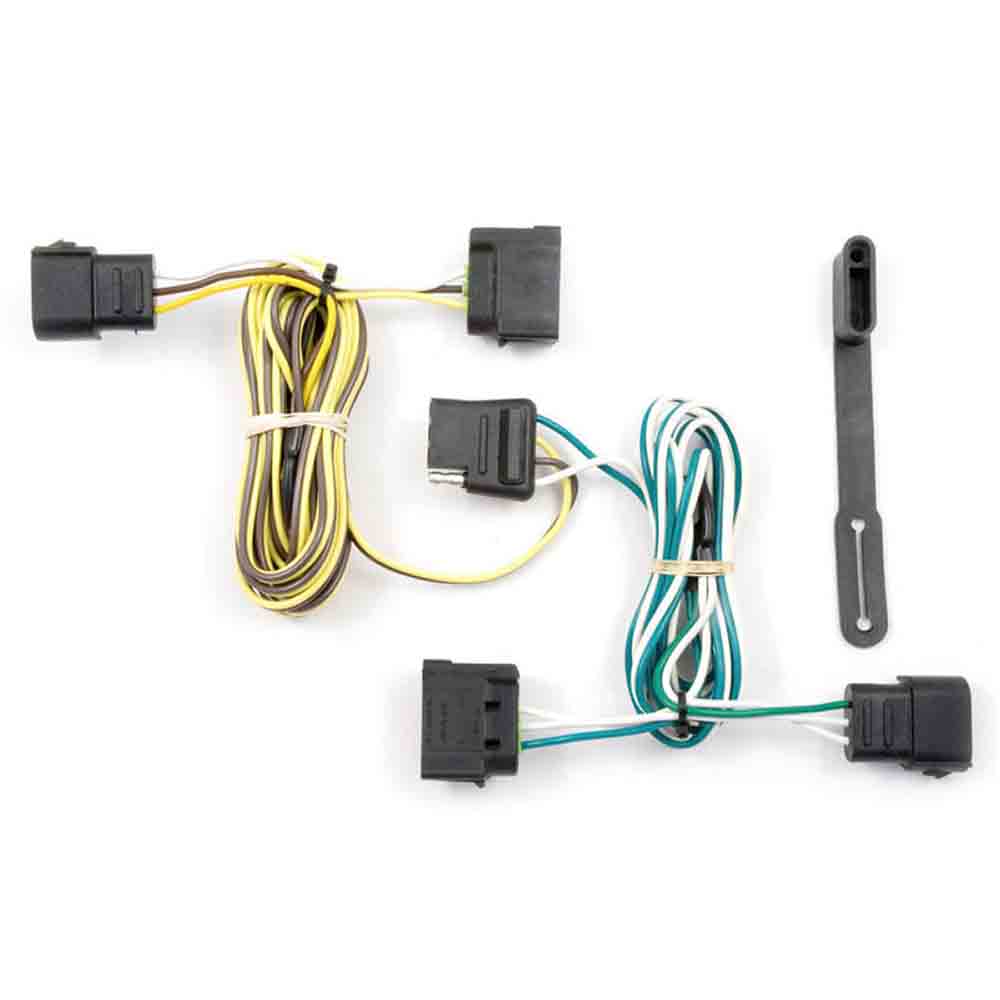 Rigid T-Connector Custom Wiring, 4-Way Flat Output, Select Ford E-150, E-250, E-350 Super Duty