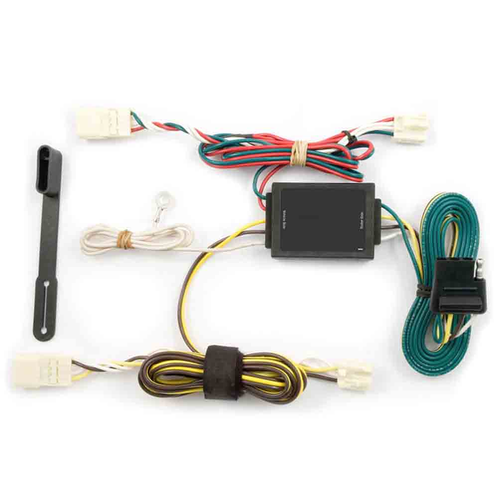 Rigid T-Connector Custom Wiring Harness, 4-Way Flat Output, 2004-2010 Toyota Sienna