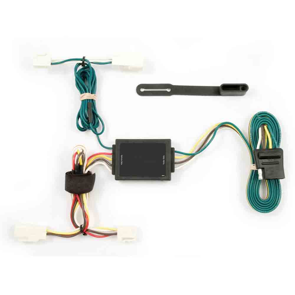 Rigid T-Connector Custom Wiring Harness, 4-Way Flat Output, 2004-2013 Toyota Corolla Sedan