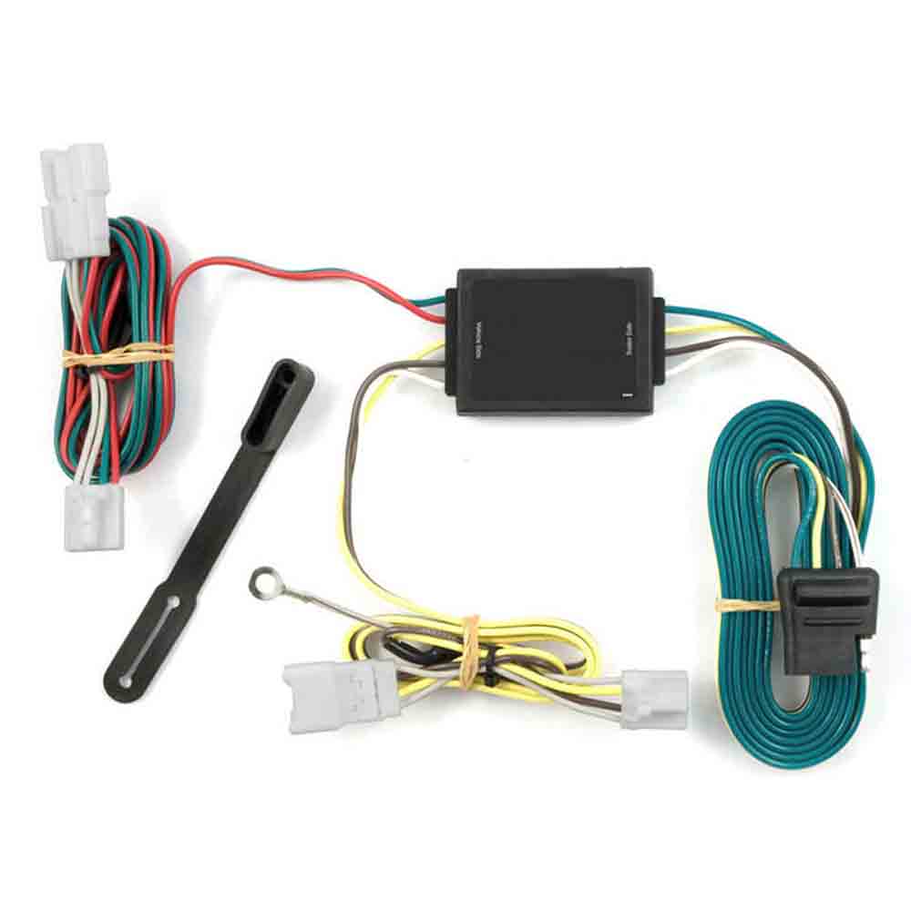 Rigid T-Connector Custom Wiring Harness, 4-Way Flat Output, Select Hyundai Santa Fe, Kia Forte