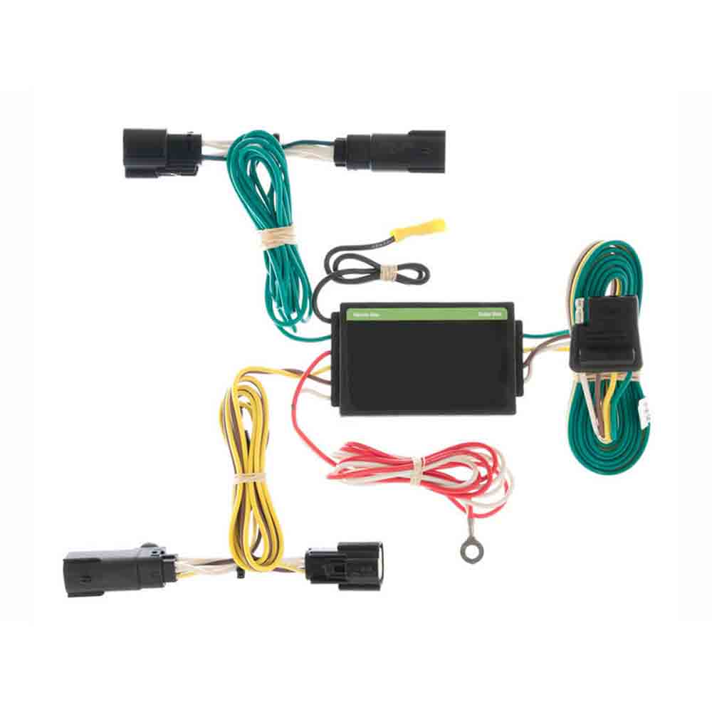 Rigid T-Connector with Custom Wiring Harness, 4-Way Flat Output, 2011-2015 Lincoln MKX