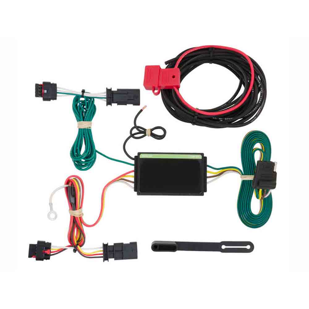 Rigid T-Connector Custom Wiring Harness, 4-Way Flat Output, 2013-2017 Chevrolet Traverse