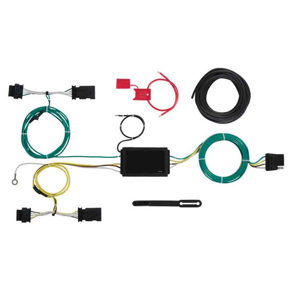 Rigid T-Connector Custom Wiring Harness, 4-Way Flat Output, Select Jeep Renegade