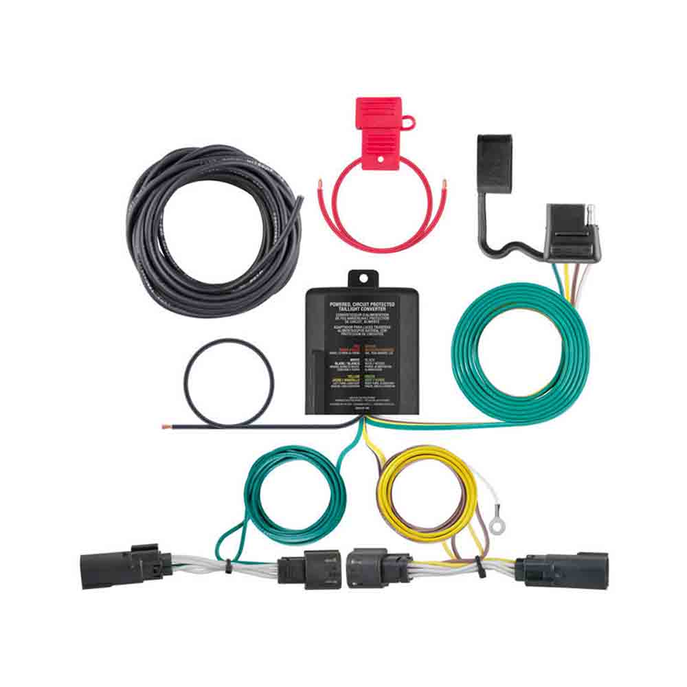 Rigid T-Connector Custom Wiring Harness, 4-Way Flat Output, 2009-2019 Ford Flex