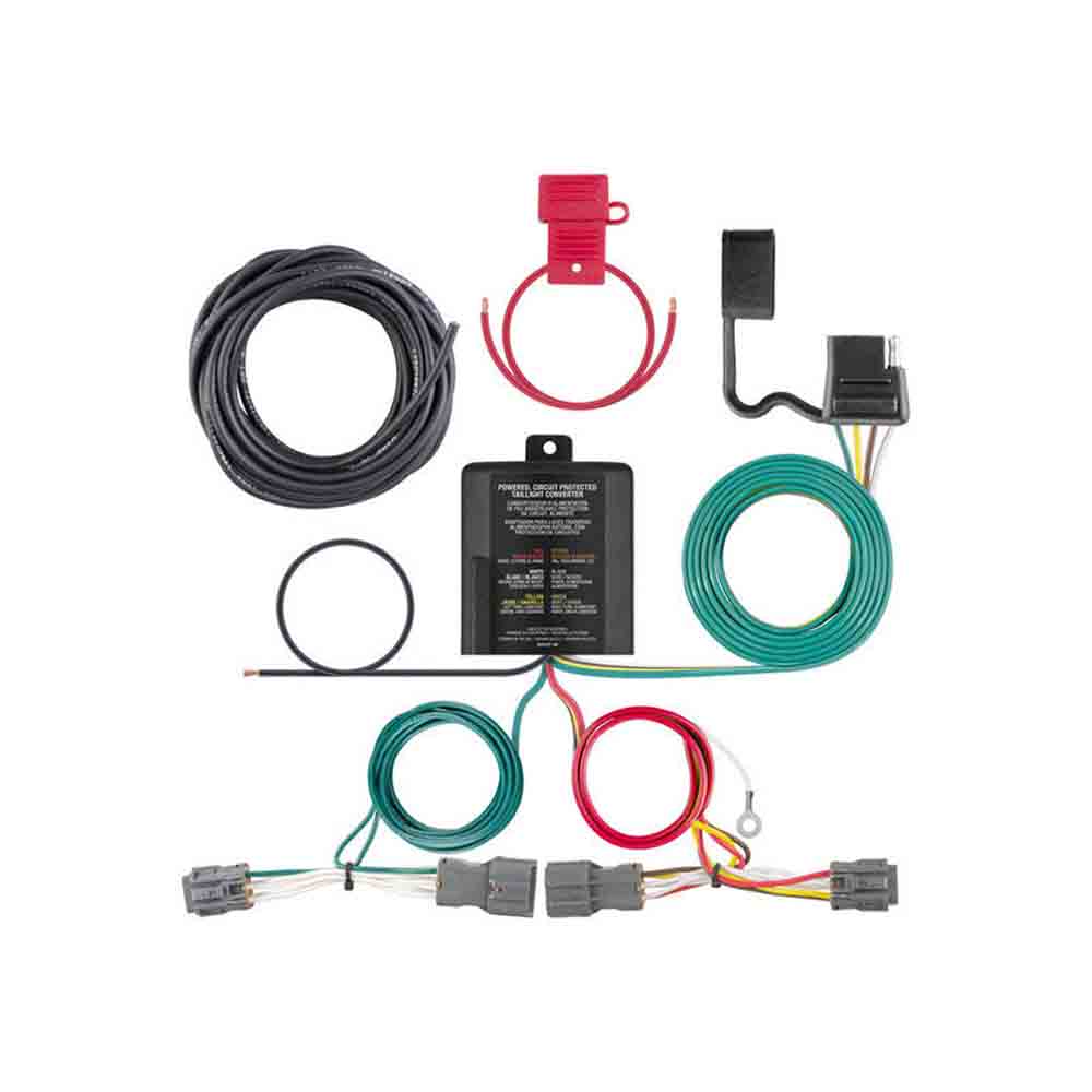 Rigid T-Connector Custom Wiring Harness, 4-Way Flat Output, 2010-2018 Hyundai Tucson