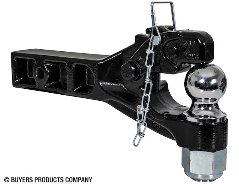 12 Ton Combination Pintle Hitch - 2-1/2 Inch Receiver, 2-5/16 Inch Ball