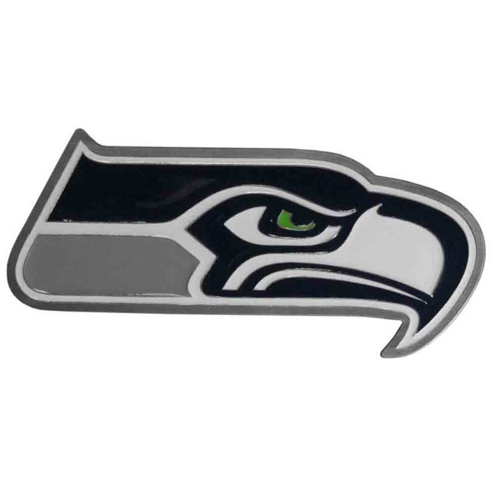 Seattle Seahawks Large Hitch Cover - Fits Class II 1-1/4 Inch and Class III/IV 2 Inch Receivers