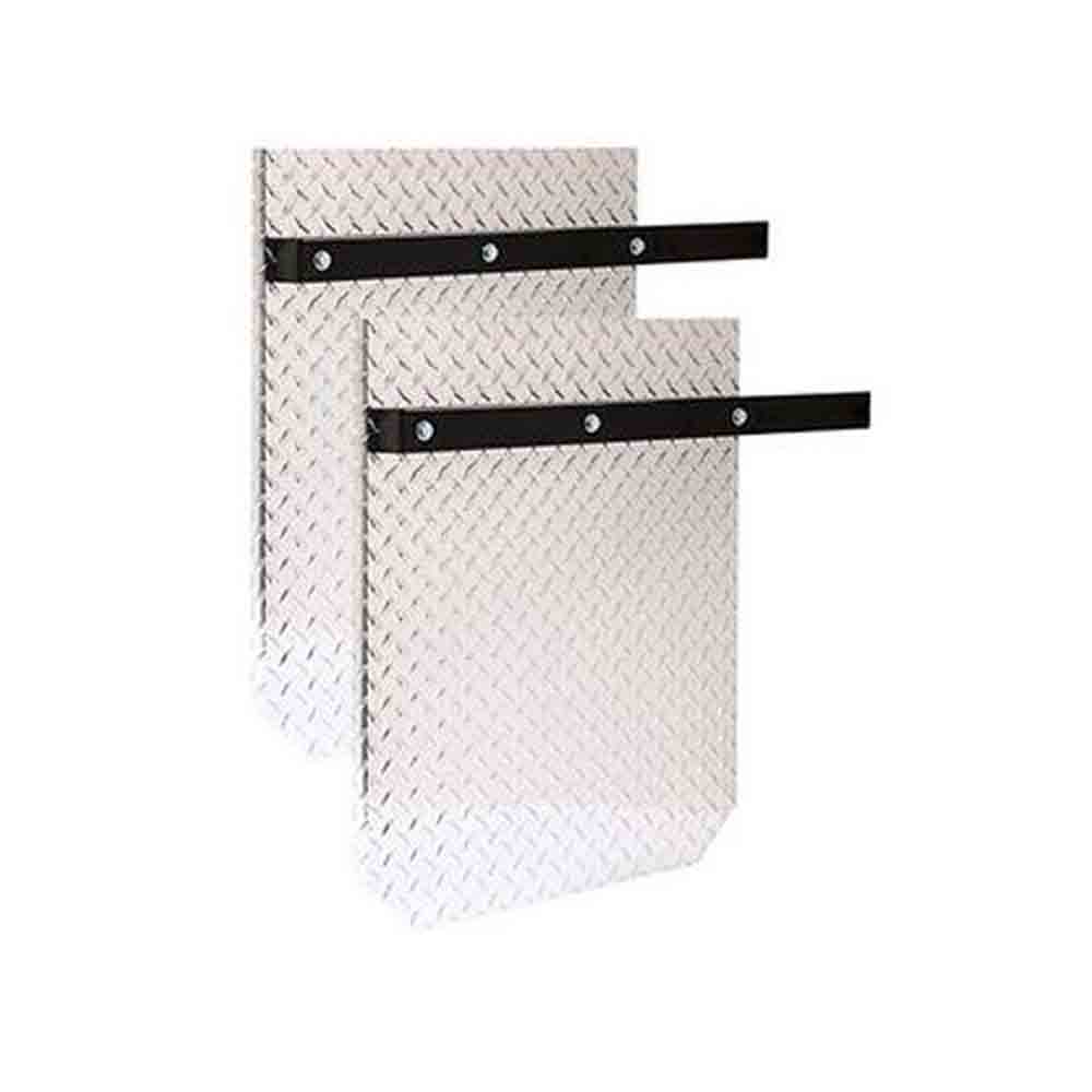 Aluminum Diamond Plate Splash Guard Kit, Pair 