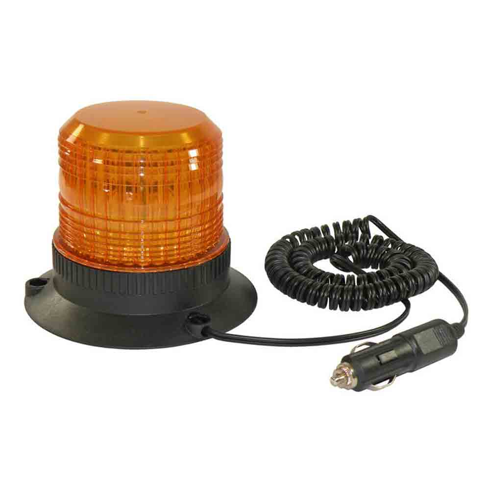 Flashing Amber Beacon- Permanent/Magnetic Mount