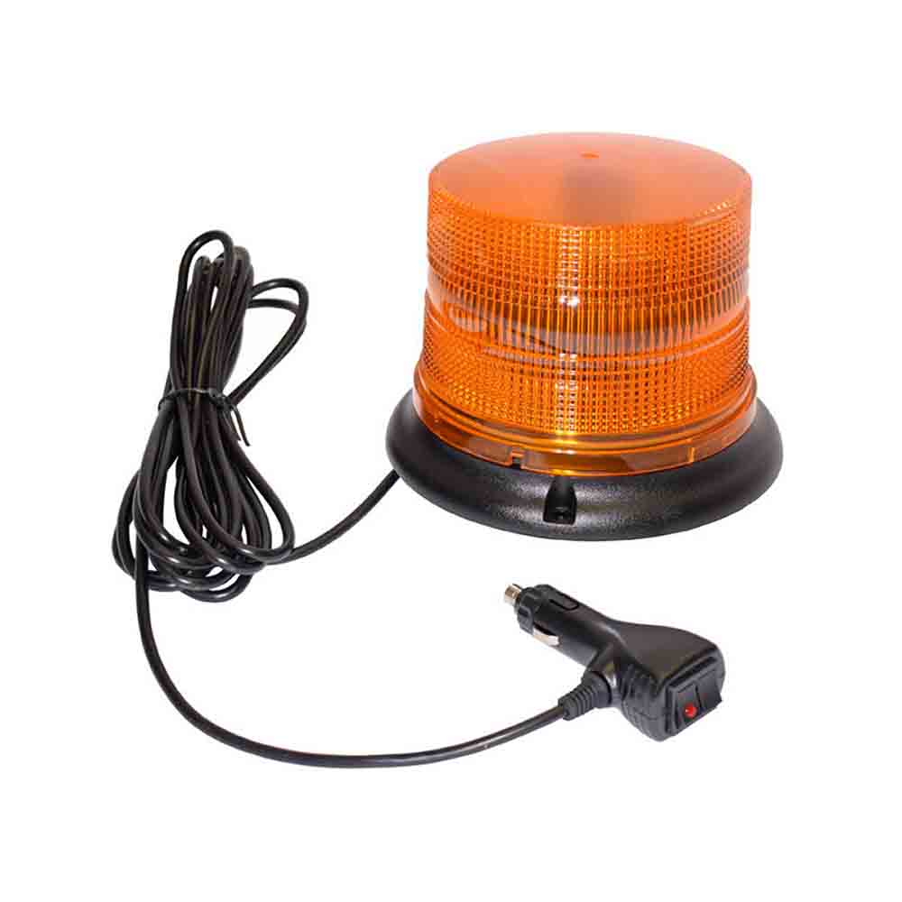 Flashing LED Amber Beacon- Permanent/Magnetic Mount