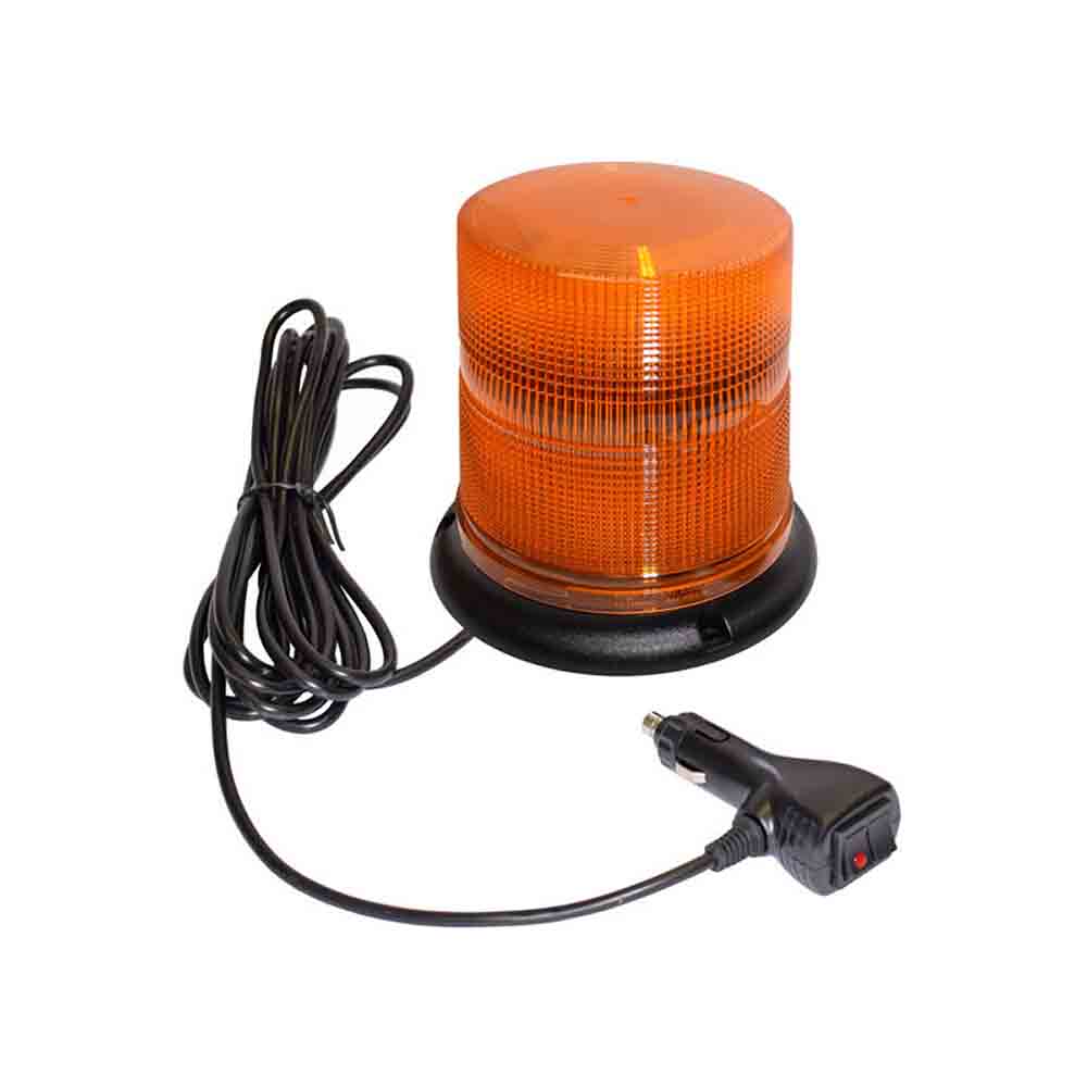 Flashing LED Amber Beacon- Permanent/Magnetic Mount