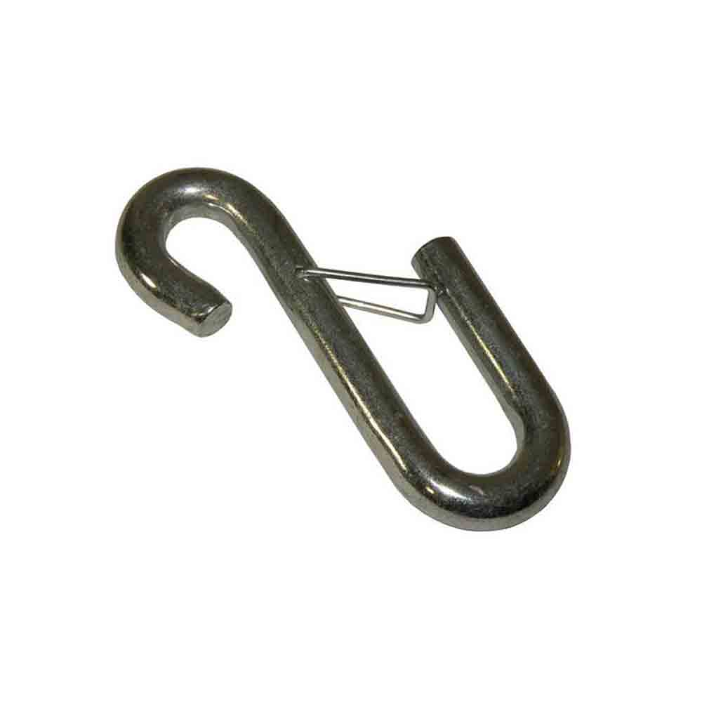 Safety Chain S-Hook with Spring Latch - 3/8 Inch 