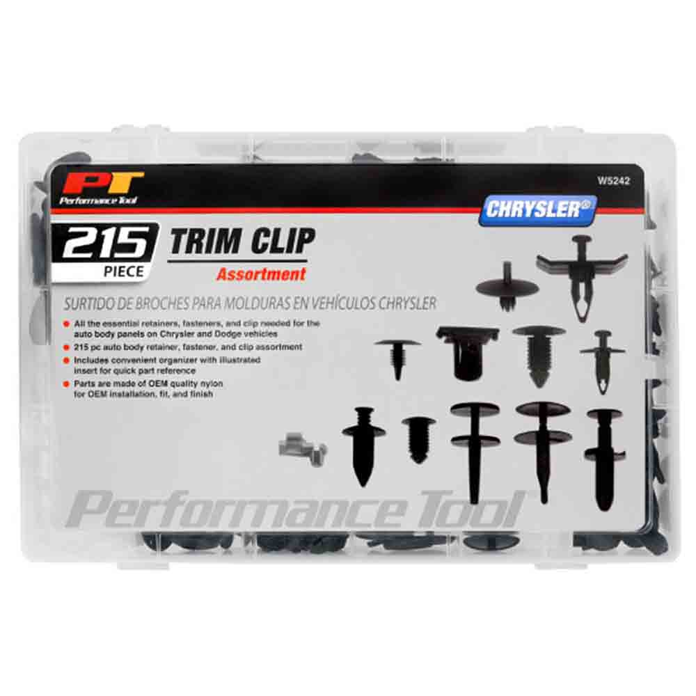 Chrysler Trim Clip Assortment - 215-Pieces