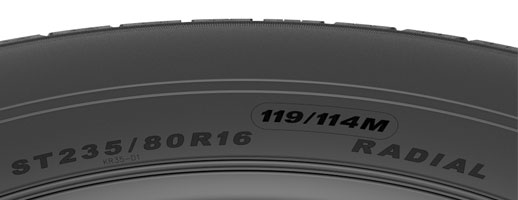 How do you read a trailer tire sidewall?